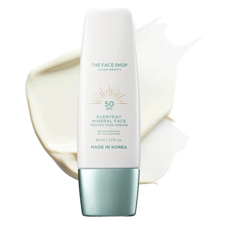 THE FACE SHOP Everyday Mineral Face Protection Cream Sunscreen SPF