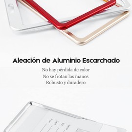 OUPEI - Porta Gafete Aleación de Aluminio Vertical [3 Piezas], Porta Credencial Gafete con Cordón para Hombr y Mujer, Gafete para Oficina Negocios Exposición Útiles Escolares y Trabajo (Plateado)