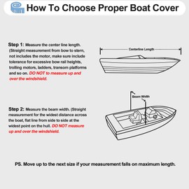 OutdoorLines Waterproof Boat Covers 20-22 Ft Long - Heavy Duty UV Resistant Trailerable Boat Covering for V-Hull,Tri-Hull, Bass Boat, Runabout Boat, Fish&Ski,Pro-Style Fishing Boat, Black