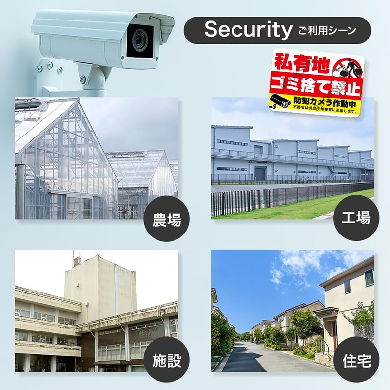 Sign [Do not dispose of private lands] The security camera