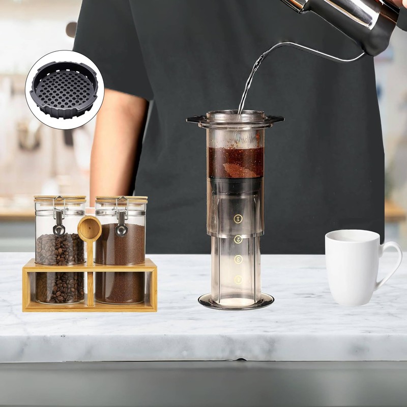 Hufopik 2 Pcs Replacement Filter Cap, Compatible with AeroPress Coffee