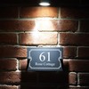 Badgemaster Modern Anthracite House Number Sign Plaque Stainless Steel Standoffs