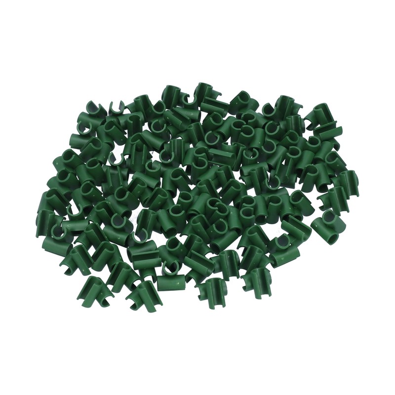 100Pcs Gardening Fixed Cross Clip Plastic Plant Buckle Clamp Clip
