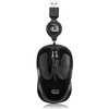 Adesso Ergonomic iMouse S8 - Retractable Optical USB Mouse (Black)