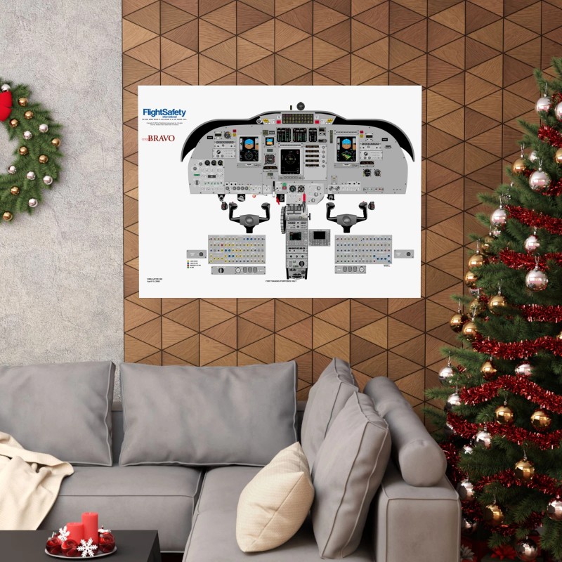 Cucure2016 Cessna Citation Bravo Cockpit Training Poster 36in x 48in