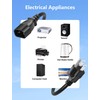 CERRXIAN Standard Computer Short Power Adapter Cord NEMA 5-15P to