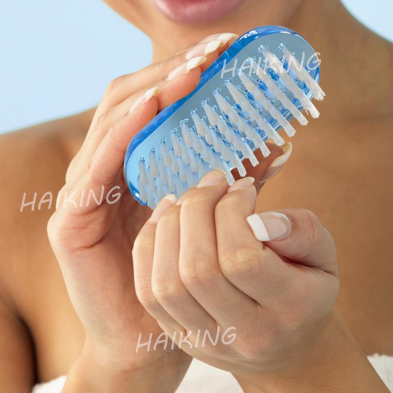 HAIKING Nail Cleaning Scrubbing Brush, 4 Pcs Double Sided Fingernail