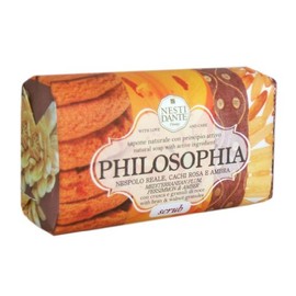 Saponeria Nesti Firenze: "Scrub" Natural Soap with Bran and Walnut Granules, "Philosophia" Line 8.8 Ounces (250g) Packages (Pack of 6) [ Italian Import ]