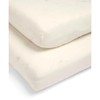 Mamas & Papas 2 Pack Cotbed Fitted Sheets, White (142x70x19cm)
