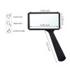 Blulu 10X Handheld Magnifier, 3.77 x 1.89 Inch Rectangular Magnifying