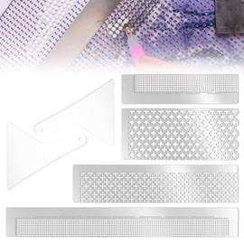 Neikafan Metal Ruler for Diamond Painting 4Pcs and 2Pcs Diamond Painting Fix Tool, Diamont Art Dot Drill Guide Ruler Mesh for Round Diamont Paintings Different Size Sets 400 599 699 800