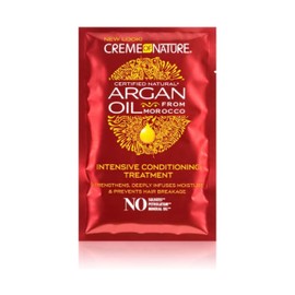 Creme Of Nature Argan Oil Intensive Conditioning Treatment Intensive Moisturising and Restructuring Treatment, Conditioner with Argan Oil, Care for All Hair Types - 50 ml