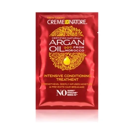 Creme Of Nature Argan Oil Intensive Conditioning Treatment Intensive Moisturising and Restructuring Treatment, Conditioner with Argan Oil, Care for All Hair Types - 50 ml