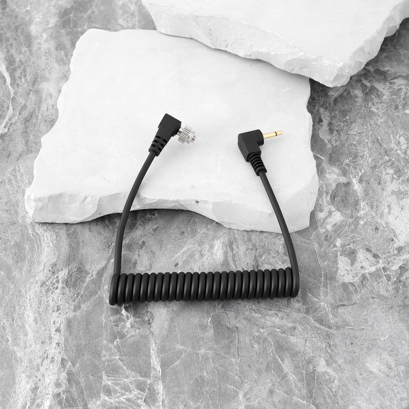 OTOTEC 2x 2.5mm to PC Bend Flash Sync Cable Compatible