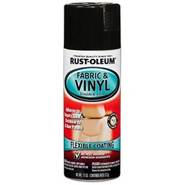 Rust-Oleum 248918 Automotive Enamel Fabric & Vinyl Spray Paint, 11 Ounce, Gloss Black, 11 Fl Oz