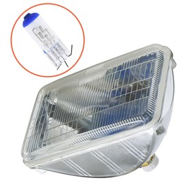 TOJIO A Pair of H4656 Super Vision Crystal Headlight, Halogen Sealed Beam Headlight, (5“square,127mm), Replaces# H4656 (a pair)