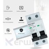 KERWINN Miniature Circuit Breaker 120V/240V ac Circuit Breaker 2Pole 20Amp