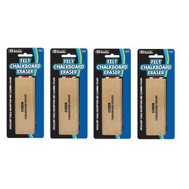 BAZIC Felt Chalkboard Eraser, Sold as 4 Pack (2228)
