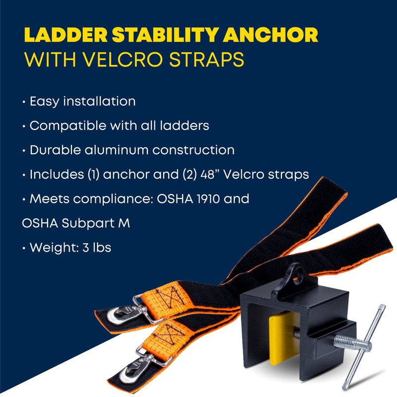 Tie Down Ladder Stability Anchor System | Stabilizer Kit for