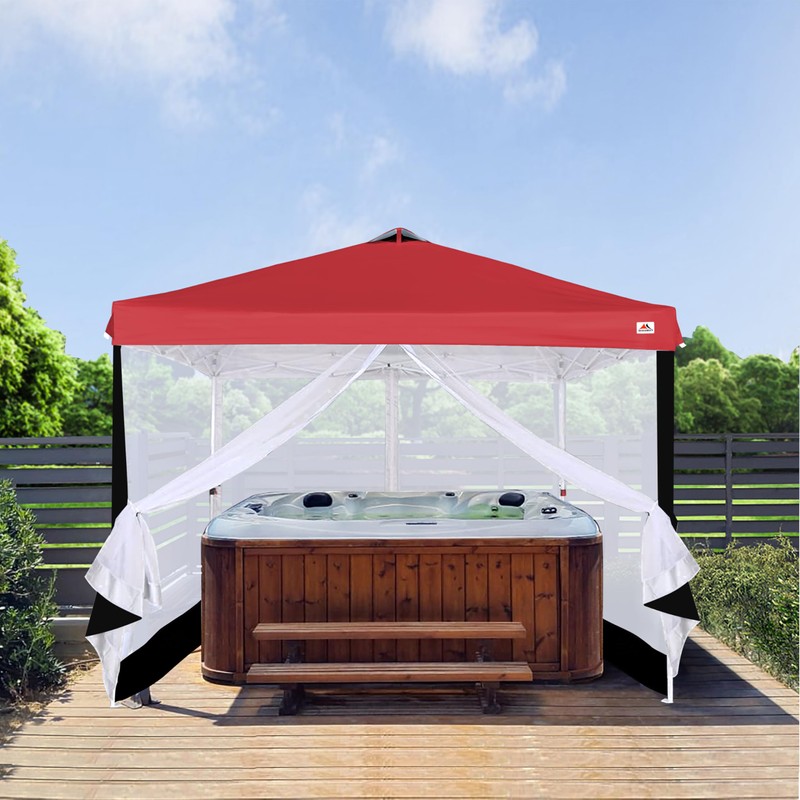 SCOCANOPY Replacement Mesh sidewall for Most 10x10 Canopy Or Gazebo,(Black)