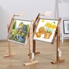 Wooden Cross Stitch Frame Adjustable Embroidery Floor Stand Cross Stitch