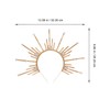 Baluue Halos Crown Headband Sunburst Gothic Headpiece Goddess Spiked Headband