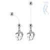 Autiga Pregnancy Piercing - Bio-Flex Flexible Plastic Baby Feet Belly