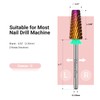 MelodySusie Professional 5 in 1 Nail Drill Bits, 3/32'' Carbide