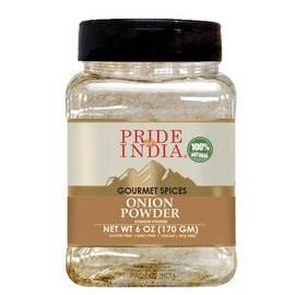 Pride of India – Onion Fine Ground – Gourmet Spice for Cooking – Pantry Essential – Adds Flavor to Sauces/Dips/Rubs/Marinades – Easy to Store – 8 oz. Medium Dual Sifter Jar