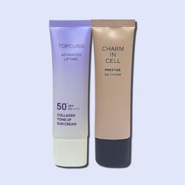 Charmzone (Hyundai Hmall) Charmzone Top Class Tone-Up Sun Cream 50ml + Charm Incell BB Cream 50ml (SPF30/PA++) / (현대Hmall) 참존 탑클래스 톤업 선크림 50ml+참인셀 비비크림 50ml (SPF30/PA++)