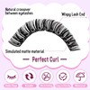 WENDY LASHES Cluster Lashes, 60D+80D+100D+150D Eyelash Clusters D-Curl Fluffy Individual-Eyelashes