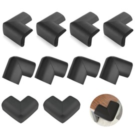 Corner Protection Table Edge Protection Profile - Foam Edge Protection for Child Safety Rubber Table Corner Protection for Stable Adhesion to Wood, Glass & Metal (Pack of 10)