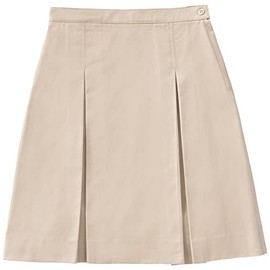 Classroom School Uniforms Girls' Big Kick Pleat Skirt, Khaki, 7.0