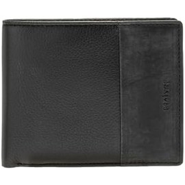 Maitre Men's Genuine Leather Wallet with RFID Protection, Coin Compartment & Key Compartment – Elegant Wallet for Men – Wallet and Credit Card Holder with Note Compartment – Card Holder Wallet, black,
