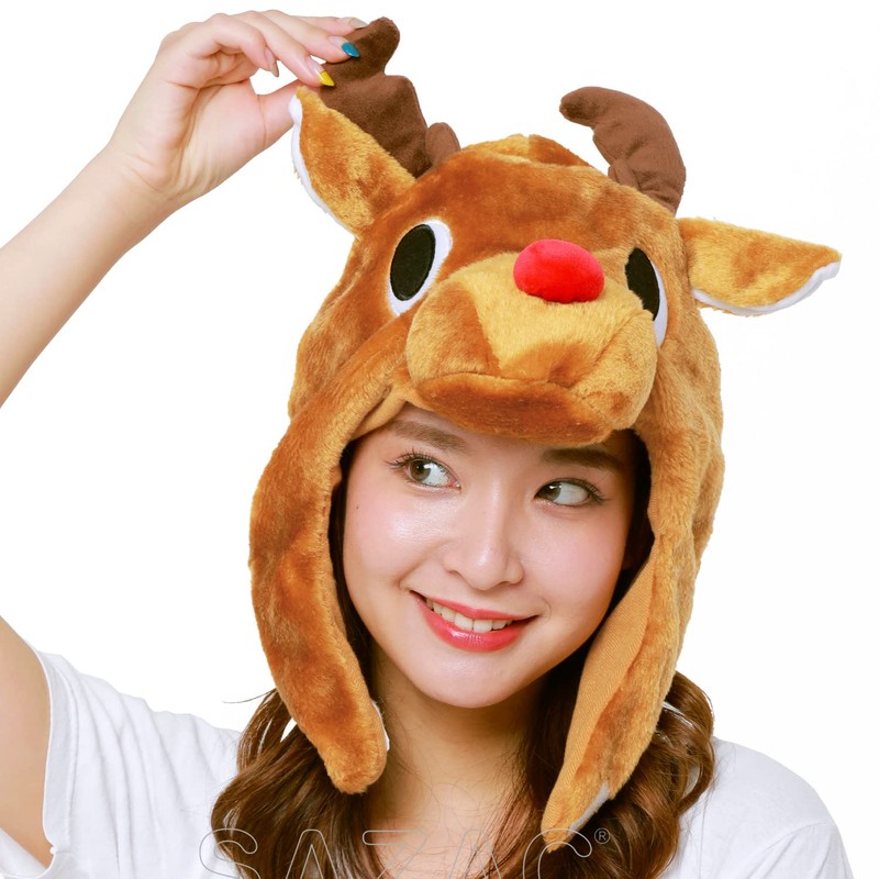 SAZAC(サザック) 着ぐるみ キャップ トナカイ