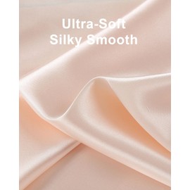 TinyChoice 3 Piece Silk Satin Pajama Set for Women, Short Sleeve Top with Shorts & Pants - Plus Size Soft Sleepwear,Champagne,XXXL