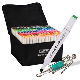 YASNAY Alcohol Markers, 168 Colors Dual Tip Art Marker, Drawing Markers, Coloring Marker for Kids Sketching Adult Coloring