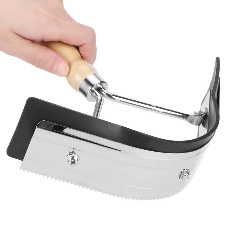 EVTSCAN Horse Sweat Scraper with Wood Handle Non Slip Horse