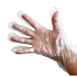KingSeal 500 Count Light Duty Poly Disposable Gloves, Powder-Free, Latex-Free, Food Safe, Size Large - 1 Box of 500 Gloves