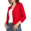 Urban CoCo Women's 3/4 Sleeve Lightweight Open Front Knit Sweater
