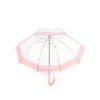 Clear Dome Umbrellas by Jollybrolly PVC Transparent Canopy Coloured Pink