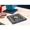 Midnight Magic Decorative Slate Coaster – Elegant New Year's Eve