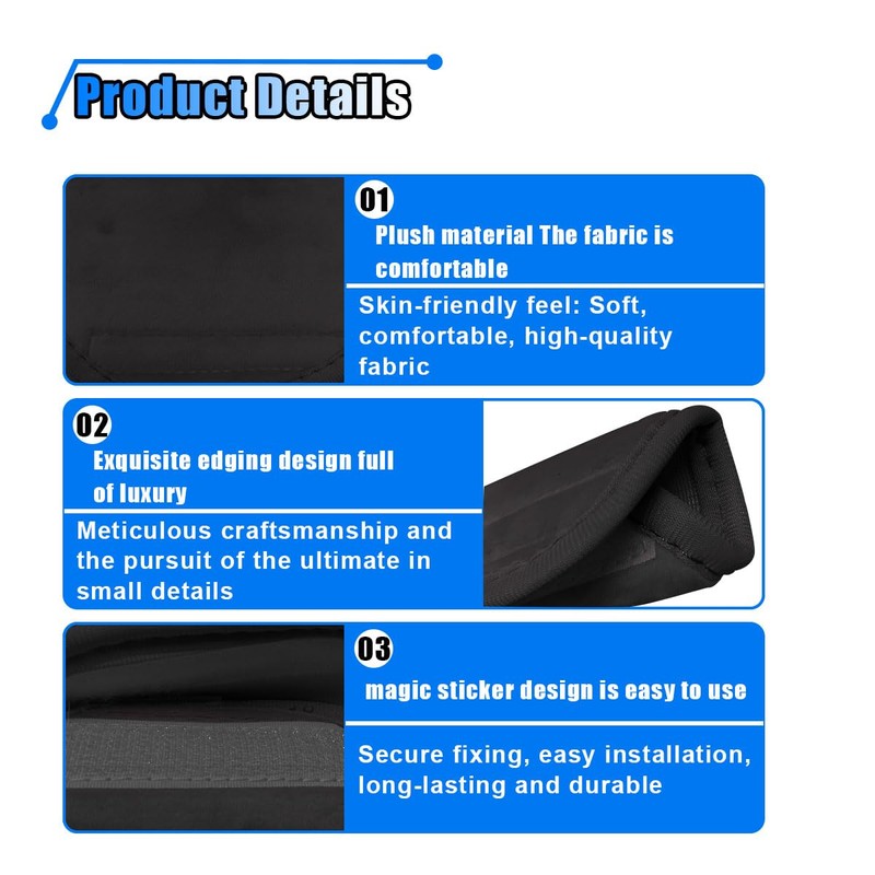 LAINLOY 2PCS Car Grab Handle Cover, Soft Plush Car Grip