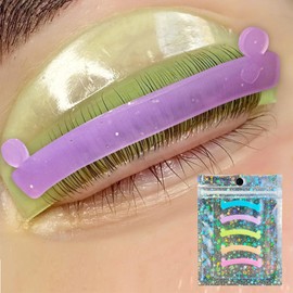 PERMANIA Lash Lift Ribbon, 5Pcs Silicone Eyelash Rods Ribbon Soft Colorful Lash Lift Tool Flexible Perm Roller Multi-Functional for Eyelash Lifting