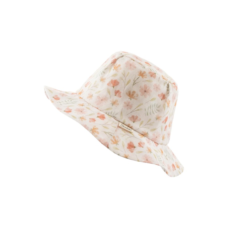 Sterntaler Girls' Children's Cotton Printed Sun Hat with Flower Design,
