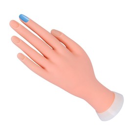 XLKJ Manicure Practice Hands Nail Hand Practice Model Soft Hand for Nail Modelling