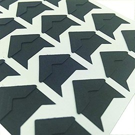240pcs 10 Sheets Self Adhesive Paper Photo Corner Stickers for Scrapbooking, Photo Book, Personal Journal & Diary Adhesives (Black)