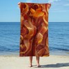 CafePress Sizzling Bacon Beach Towel 30"x60" Absorbent, Soft Beach Towel