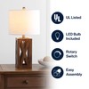 JONATHAN Y JYL1062A Stewart 21.5" Wood LED Table Lamp Industrial