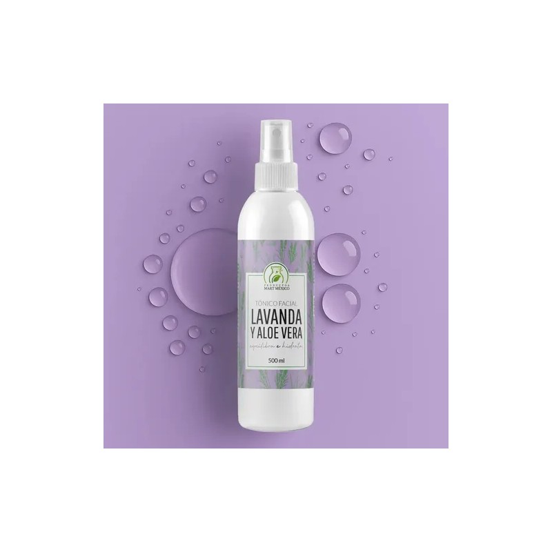 Tónico Facial De Lavanda & Aloe Vera Revitaliza (500ml) Mixta
